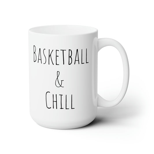 Basketball & Chill Ceramic Mug 15oz